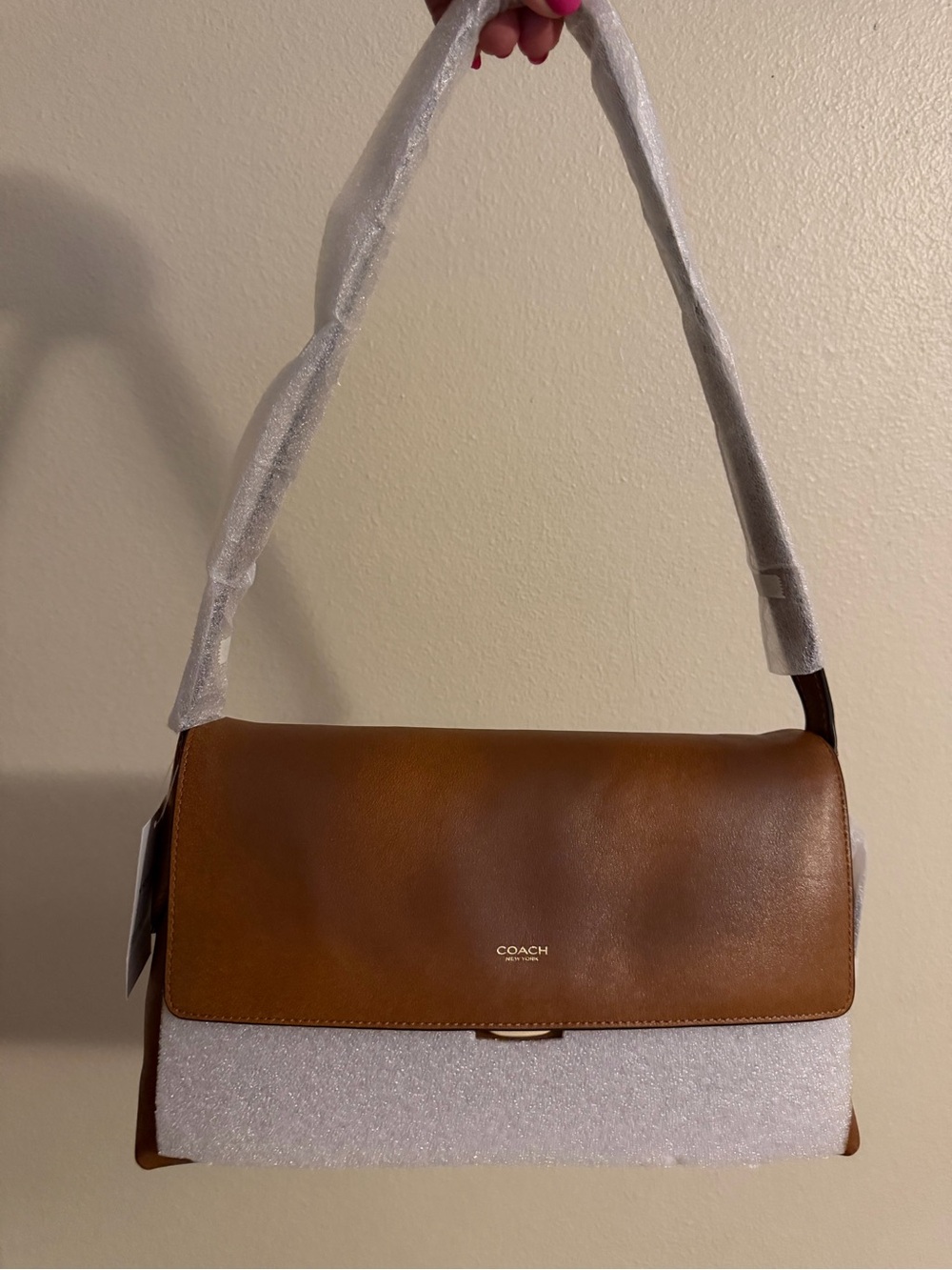 COACH Chelsea Brown Loved Leather Shoulder Bag